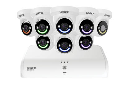 Lorex Classic 4K+ 12MP 16 Channel 2TB Wired NVR System with Smart Security Lighting Turret IP Cameras
