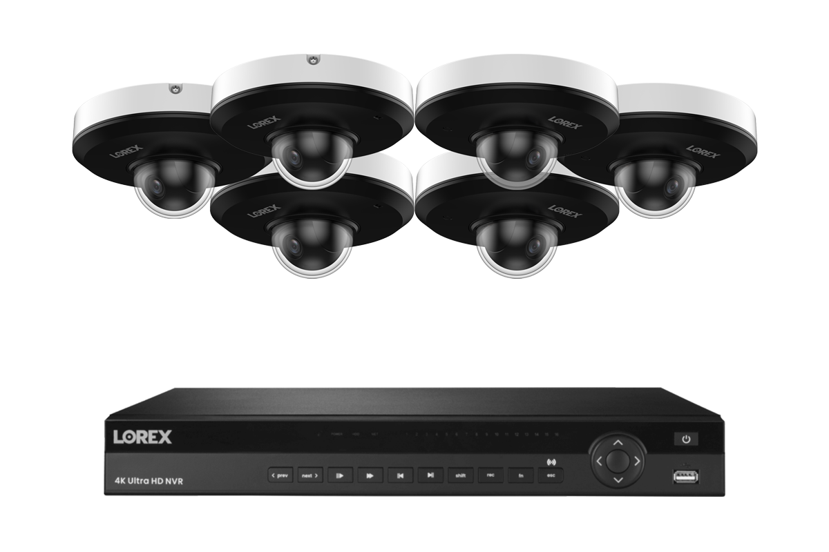 Lorex Elite Series 4K 16 Channel 6TB Wired System with P2 Wired 2K IP Mini PTZ Cameras