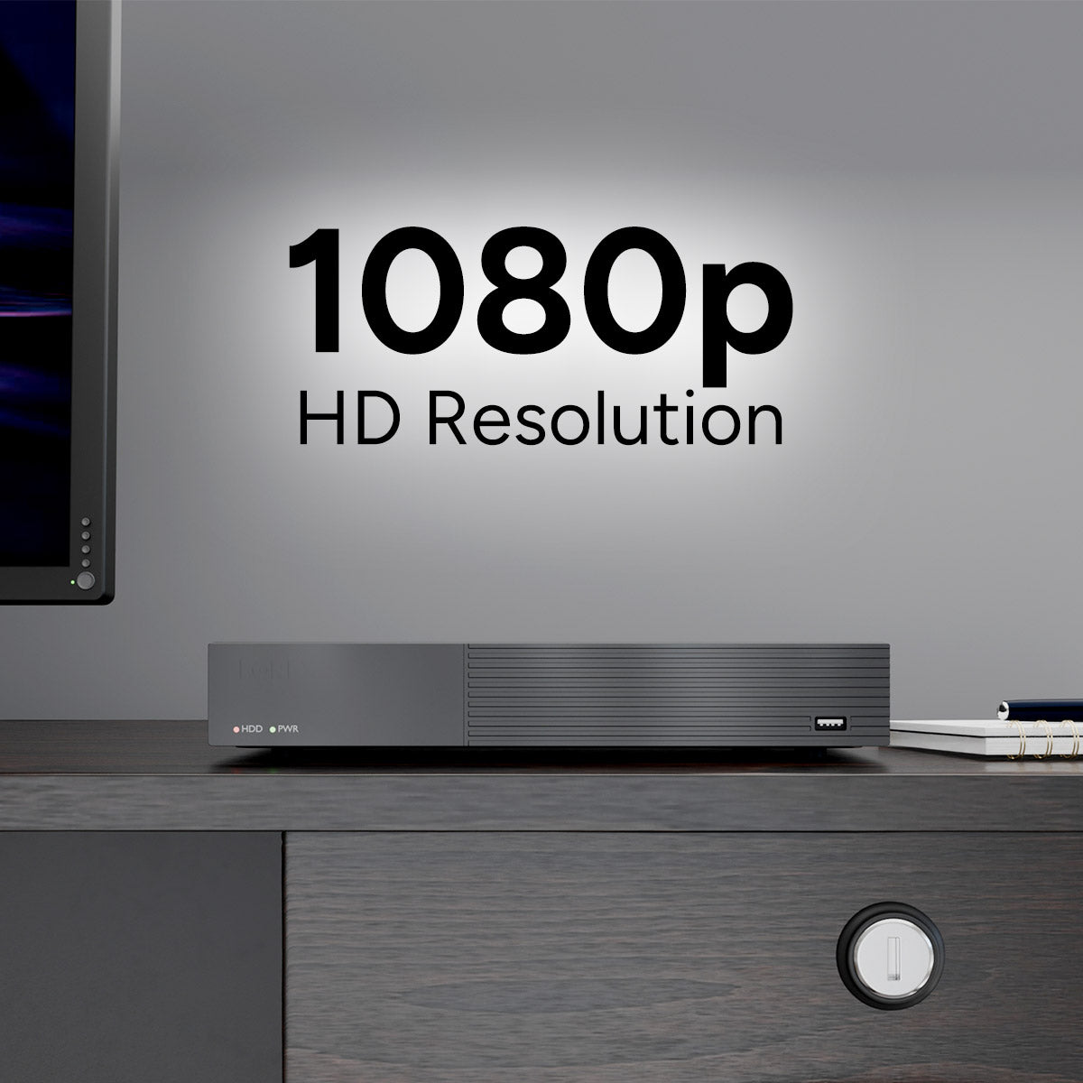 Enregistreur vidéo numérique 8 canaux de 128 Go Lorex Connect avec quatre caméras tourelles analogiques 1080p
