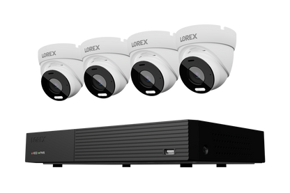 Lorex Connect 4K 8-Channel Wired NVR System with 4K IP Turret Security Cameras - 1TB