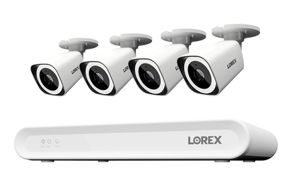 Lorex Connect V Series 4K 8-Channel Wired NVR System with V3 4K PoE Bullet Cameras - 1TB