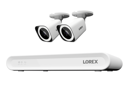 Lorex Connect V Series 4K 8-Channel Wired NVR System with V3 4K PoE Bullet Cameras - 1TB