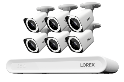 Lorex Connect V Series 4K 8-Channel Wired NVR System with V3 4K PoE Bullet Cameras - 1TB