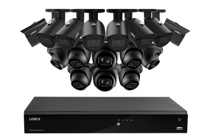 Lorex 4K Fusion 4TB Wired NVR System with Eight 4K IP Bullet Cameras and Eight 4K IP Turret Cameras