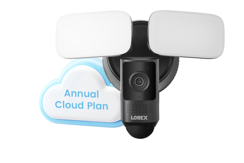 Lorex 2K Wi-Fi Floodlight Security Camera (32GB, Cloud-Enabled)