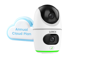 Lorex 2K Dual Lens Indoor Pan-Tilt Wi-Fi Security Camera (Cloud-Enabled)