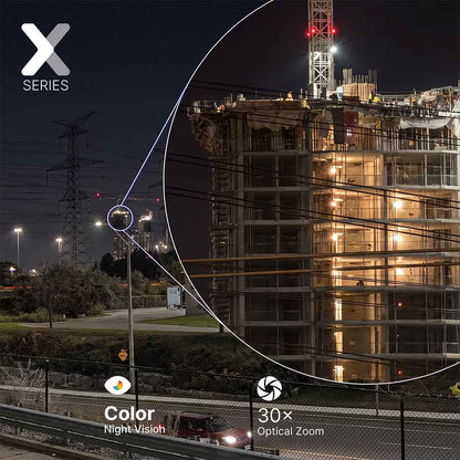 Lorex Connect X Series 2K+ Dual-Lens PTZ Camera with 30× Optical Zoom