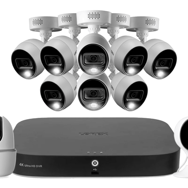 Lorex Fusion 4K 20 Channel 16 Wired and 4 Wi Fi 2TB DVR System with