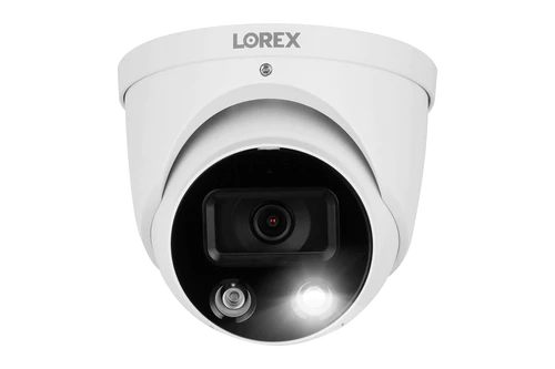 Lorex Fusion 4K 16 Camera Capable (8 Wired + 8 Wi-Fi) 2TB NVR System with 4 Active Deterrence Dome Cameras, 2K Wired Doorbell and Sensor Kit