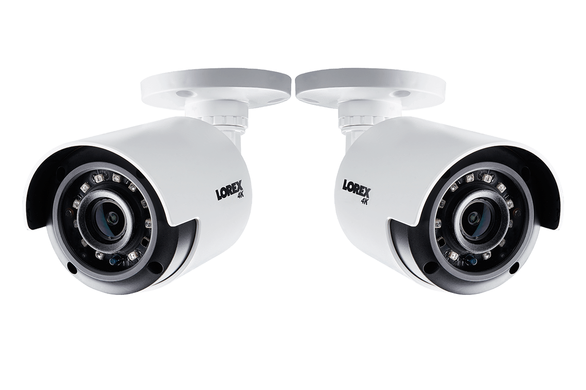 DEAL OF THE DAY! 4K Ultra High Definition Bullet Security Camera with 135ft Color Night Vision (2-pack)