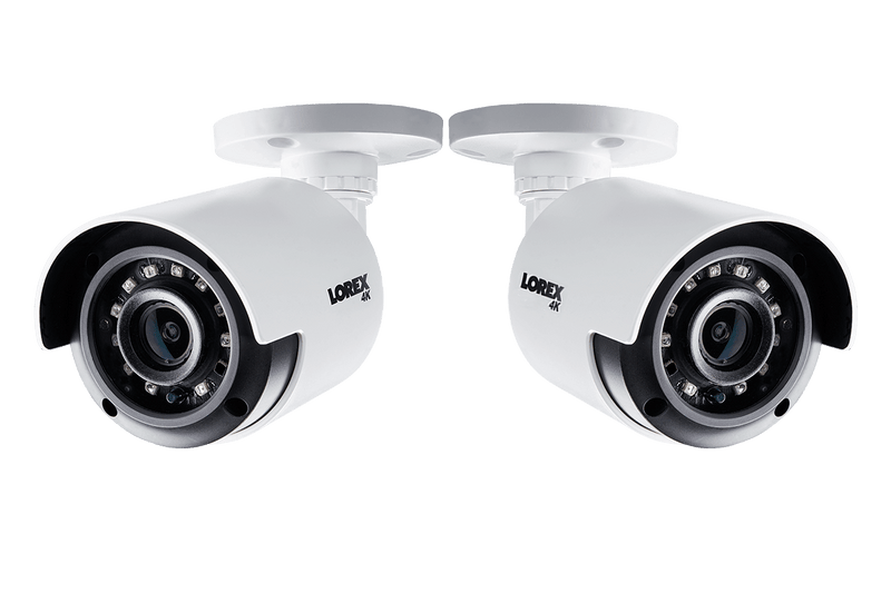 DEAL OF THE DAY! 4K Ultra High Definition Bullet Security Camera with 135ft Color Night Vision (2-pack)