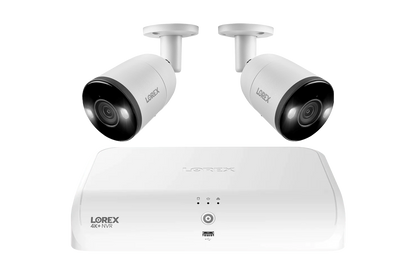 Lorex Fusion Series 4K 16 Camera Capable (8 Wired + 8 Fusion Wi-Fi) 2TB Wired System with H13 IP Bullet Cameras