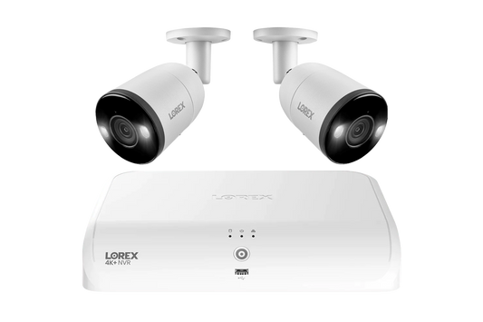 Lorex Fusion Series 4K 16 Camera Capable (8 Wired + 8 Fusion Wi-Fi) 2TB Wired System with H13 IP Bullet Cameras