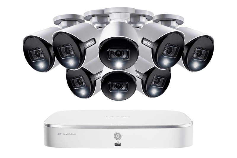 DEAL OF THE DAY! 8-channel DVR System with Eight 2K (5MP) Deterrence Security Cameras