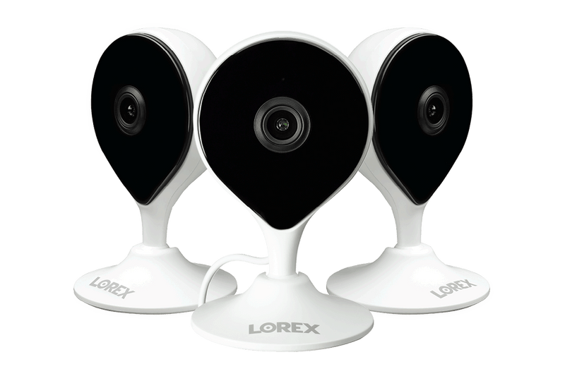 1080p Full HD Smart Indoor Wi-Fi Security Camera (3-pack)