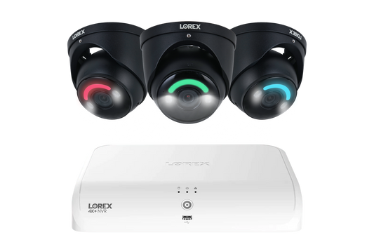 Lorex 4K 16 Camera Capable (8 Wired + 8 Fusion Wi-Fi ) 2TB Wired NVR System with Three H16 IP Dome Cameras - Amazon