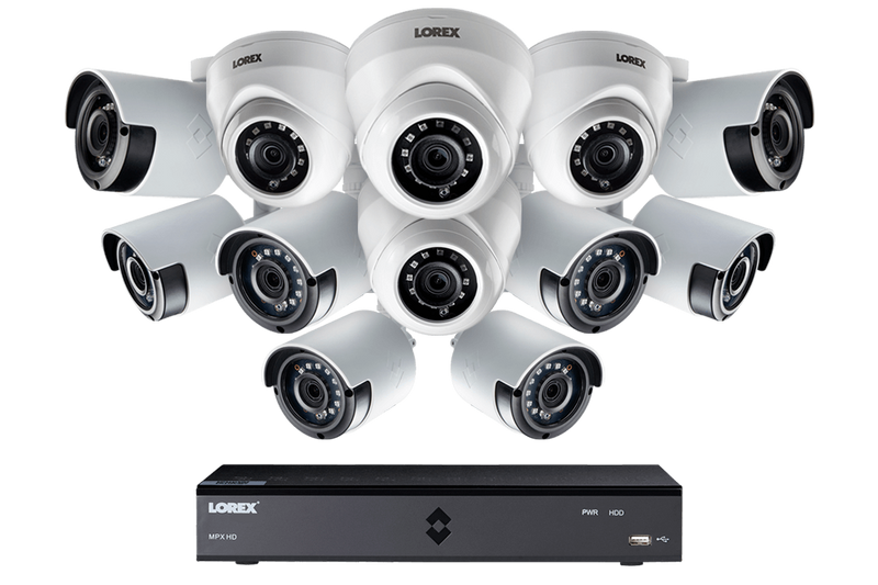 HD Security Camera System with Eight 1080p Bullet and Four Dome Cameras