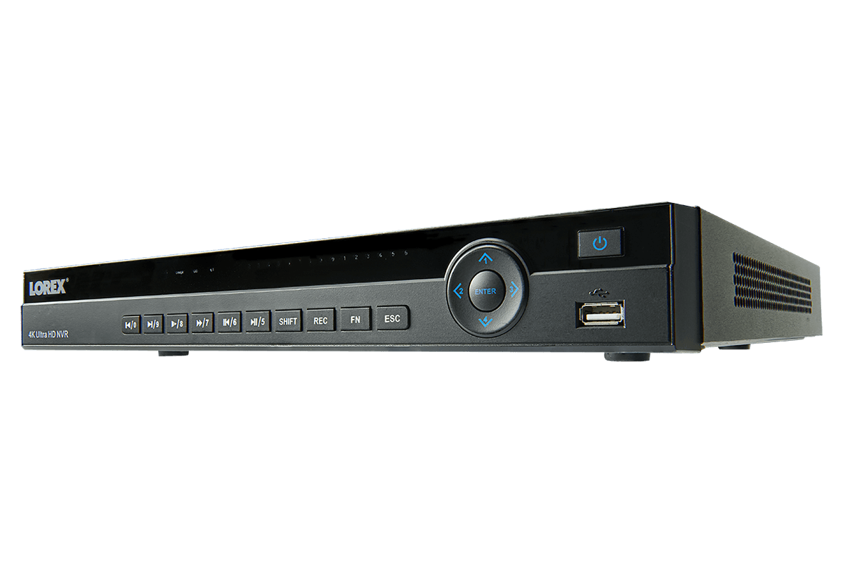 4K Ultra HD 8 Channel Security NVR, 2TB Hard Drive, POE, Records 4K (4 x 1080p) at 30FPS with Audio Recording