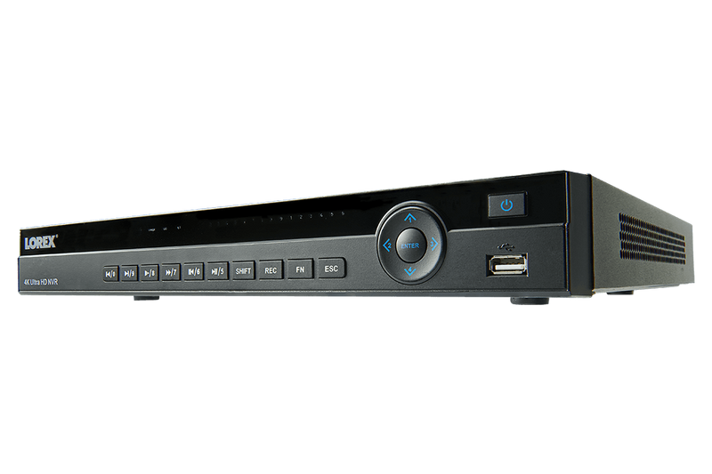 4K Ultra HD 8 Channel Security NVR, 2TB Hard Drive, POE, Records 4K (4 x 1080p) at 30FPS with Audio Recording