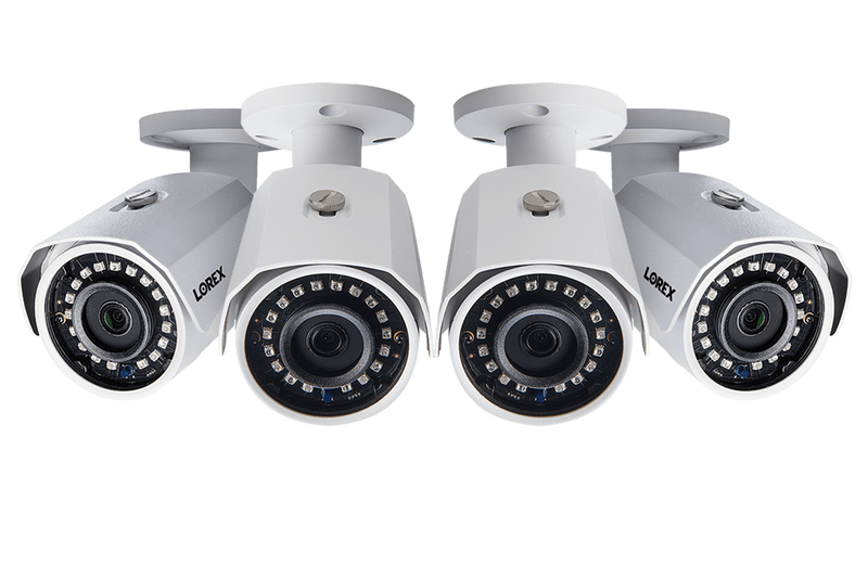 1080p HD Weatherproof Night-Vision Security Cameras (4-pack)