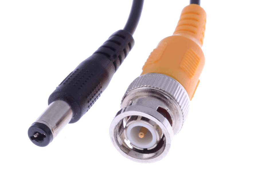 In wall rated security camera cables - 120FT video BNC and power