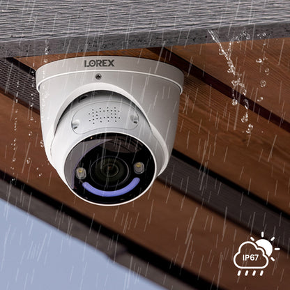 Lorex Fusion Series 4K+ 16 Channel (8 Wired + 8 Fusion Wi-Fi) 2TB Wired System with H16 Wired 4K IP Dome Cameras