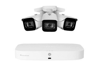 Lorex 4K 16 Camera Capable (8 Wired and 8 Fusion Wi-Fi) 2TB NVR System with 3 IP Bullet Cameras (White) - Amazon