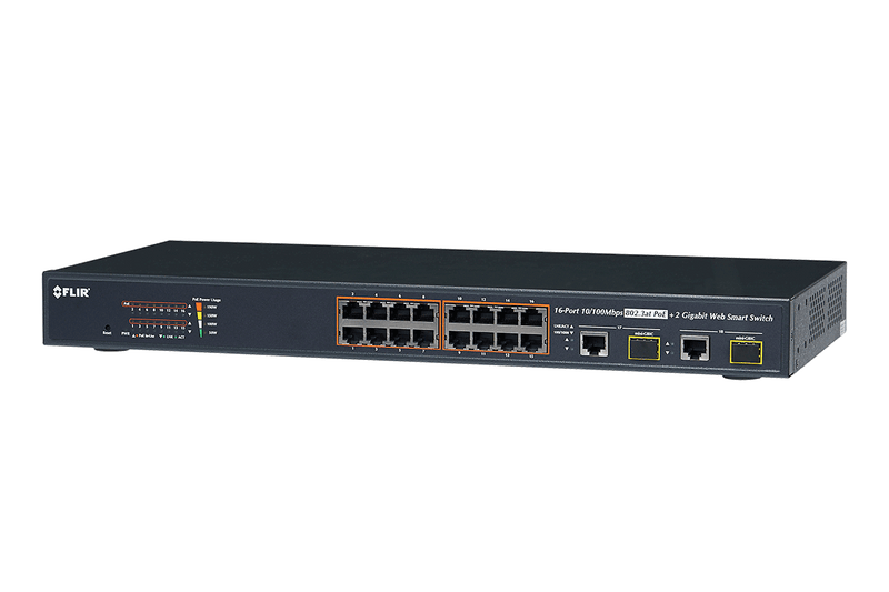 16-Channel PoE Switch 