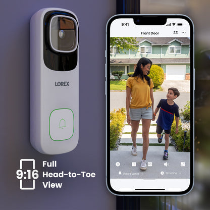 Lorex Wireless Fusion - 4K+ NVR with 4K Wired Doorbell and 4K Dual Lens Smart Security Lighting Camera