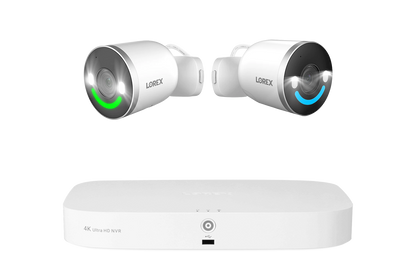 Lorex Fusion 4K 16 Camera Capable (8 Wired and 8 Wi-Fi ) 2TB NVR System with Spotlight Indoor/Outdoor Wi-Fi 6 Security Cameras