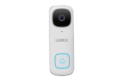 Lorex Fusion 4K 16 Camera Capable (8 Wired + 8 Wi-Fi) 2TB NVR System with 4 IP Bullet Cameras, 2K Wired Video Doorbell, and 2K Floodlight