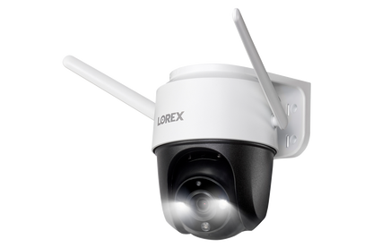 Lorex Fusion 4K 16 Camera Capable (8 Wired and 8 Wi-Fi) 2TB NVR System with Two 2K Pan-Tilt Outdoor Wi-Fi Cameras