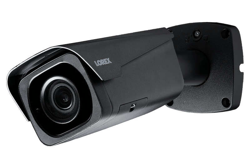 4K Nocturnal IP NVR System with Four Outdoor 4K (8MP) IP Bullet and Four 4K Audio Dome Cameras, 4x Optical Zoom and 250FT Night Vision