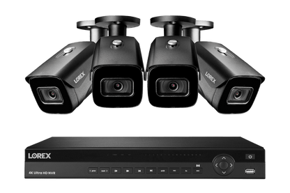 Lorex 4K (16 Camera Capable) 4TB Wired NVR System with Nocturnal 3 Smart IP Bullet Cameras with Listen-In Audio and 30FPS