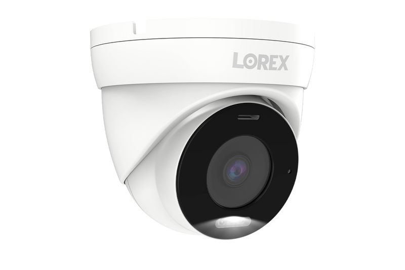 Lorex 4K IP Wired Dome Security Camera with Smart Deterrence and Smart Motion Detection