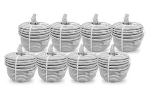 DEAL OF THE DAY! 60FT CAT5e Extension Cable, Fire Resistant and In-Wall Rated, CMR type (Riser - 8-pack)