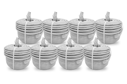 DEAL OF THE DAY! 60FT CAT5e Extension Cable, Fire Resistant and In-Wall Rated, CMR type (Riser - 8-pack)