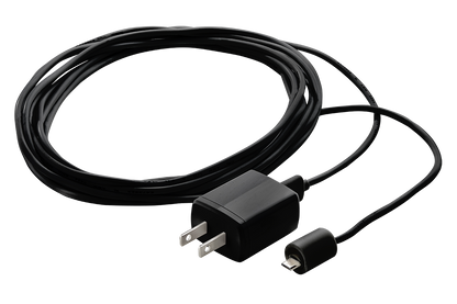 Black Power Adapter for Wire-Free Cameras with Weatherproof Cover - Open Box