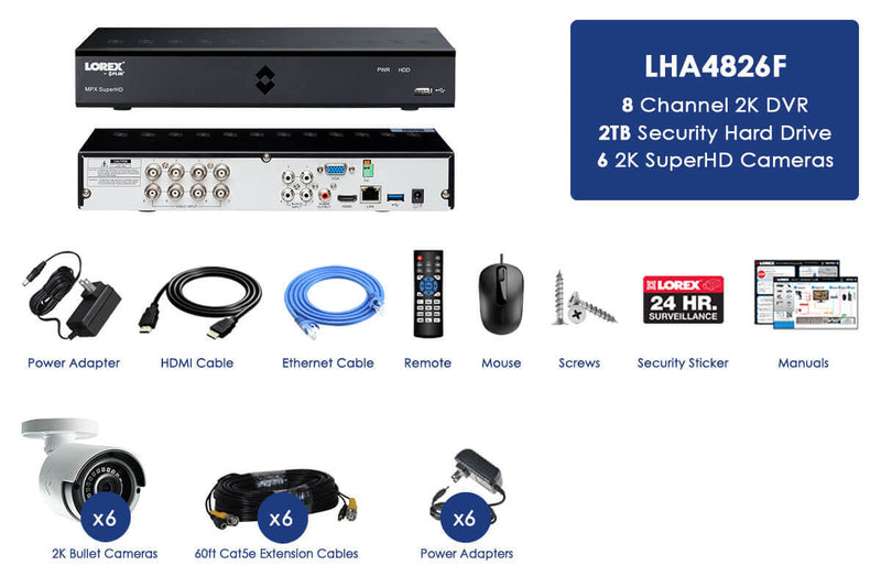 4MP Super HD 8 Channel Security System