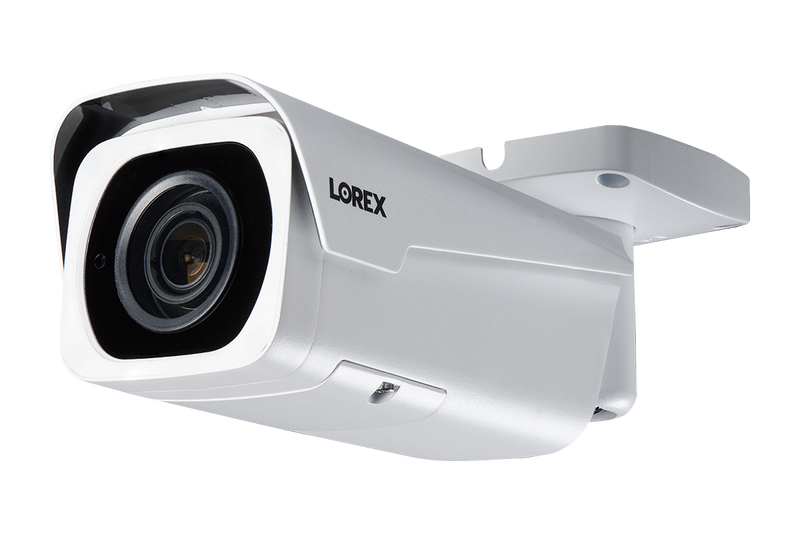 16-Channel 4K Ultra HD IP NVR System with Four Metal 4K (8MP) Smart Deterrence Cameras and Four Metal 4K (8MP) Varifocal Zoom Lens Cameras