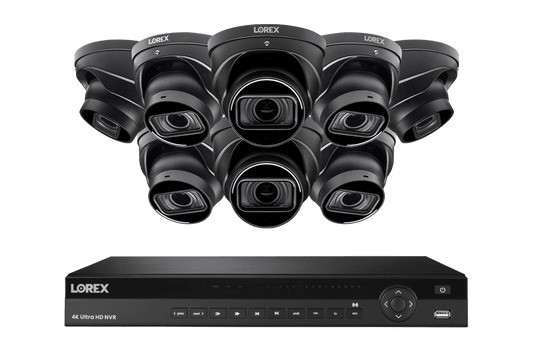 Lorex 4K (16 Camera Capable) 4TB Wired NVR System with Nocturnal 3 Smart IP Dome Cameras with Listen-in Audio and Motorized Varifocal Lenses - Black 8