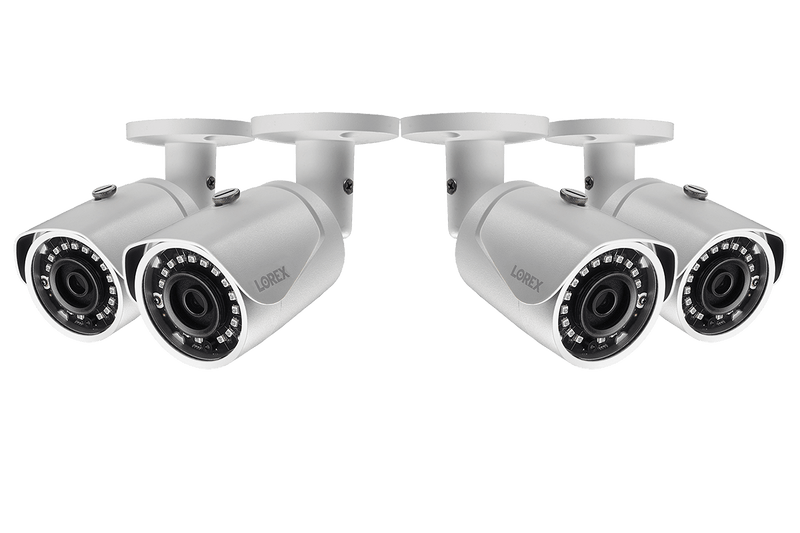 2K (5MP) Super HD IP Camera with Color Night Vision (4-pack)