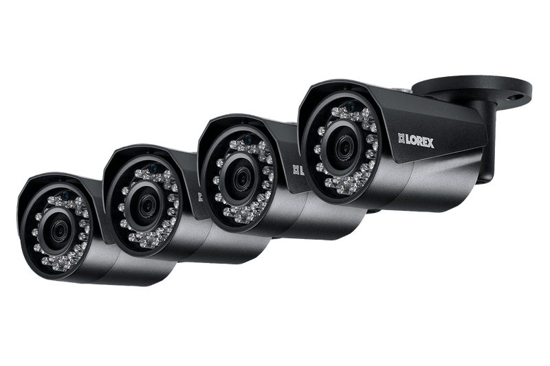 HD IP Cameras with Color Night Vision (4-pack)