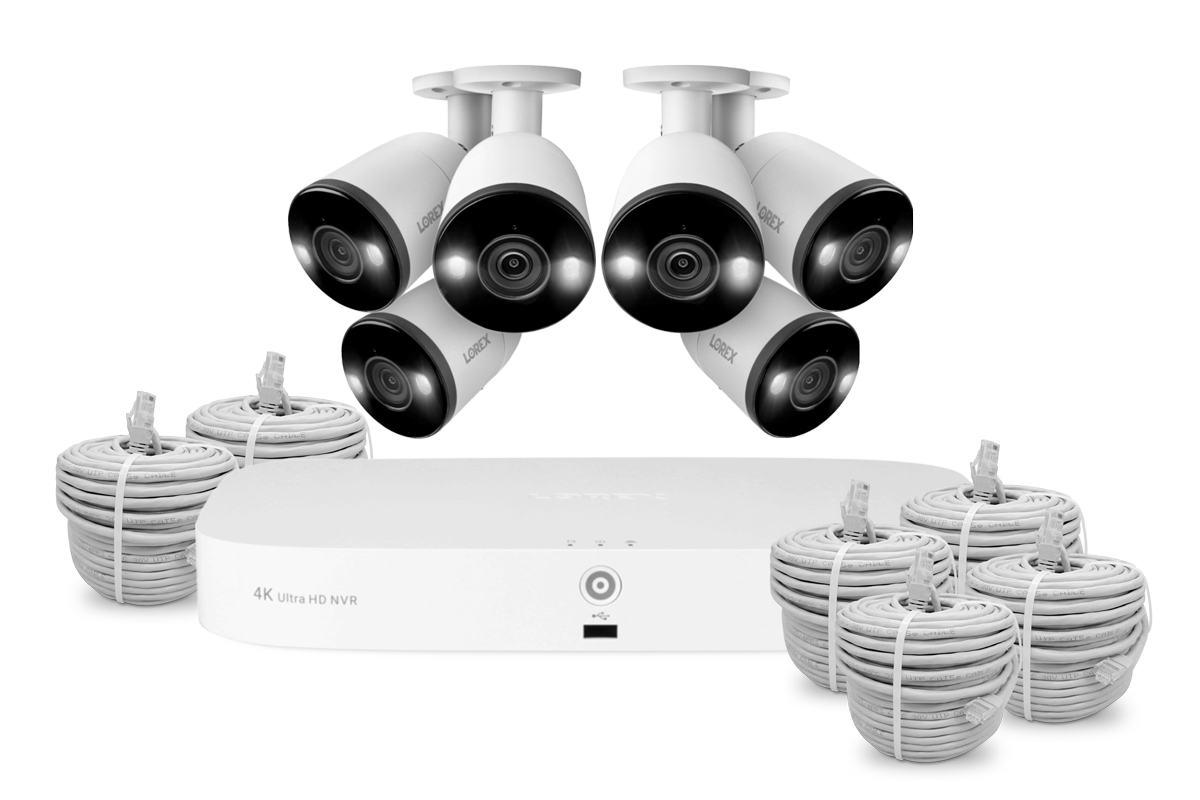 Lorex Fusion 4K 16-Camera Capable (8 Wired + 8 Wi-Fi) 2TB NVR System with Bullet Cameras Featuring Smart Deterrence and 2-Way Audio - 6