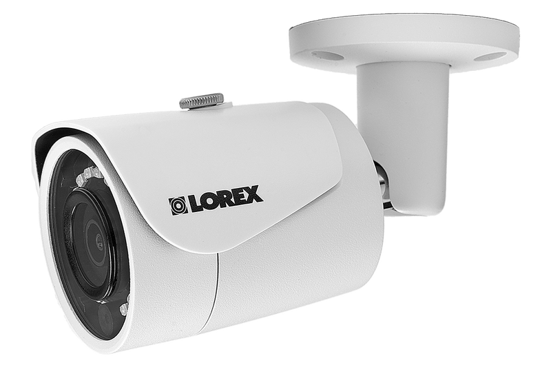 4MP Outdoor Metal Camera with 130FT Color Night Vision-White (2-pack)