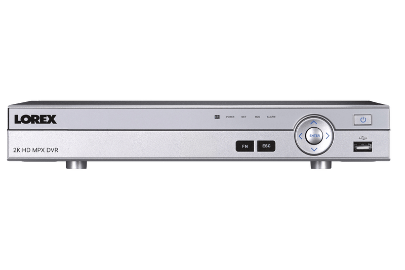 2K HD (2 x 1080p) MPX Security DVR - 8 Channel, 2TB Hard Drive, Works with Older BNC Analog Cameras, CVI, TVI, AHD