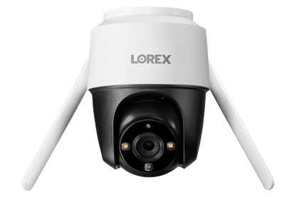 Lorex Fusion 4K 12 Camera Capable (8 Wired + 4 Wi-Fi) 2TB DVR System with Two 2K Pan-Tilt Outdoor Wi-Fi Cameras