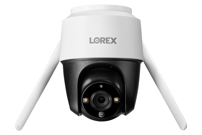 Lorex Fusion 4K 16 Camera Capable (8 Wired and 8 Wi-Fi) 2TB NVR System with Two 2K Pan-Tilt Outdoor Wi-Fi Cameras