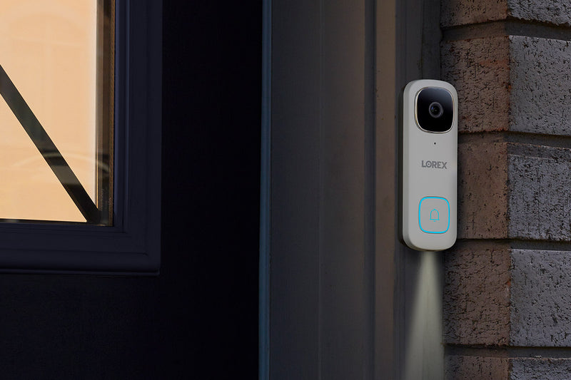 Lorex 2K Wi-Fi Video Doorbell (Wired) with Wi-Fi Chime Kit (32GB)