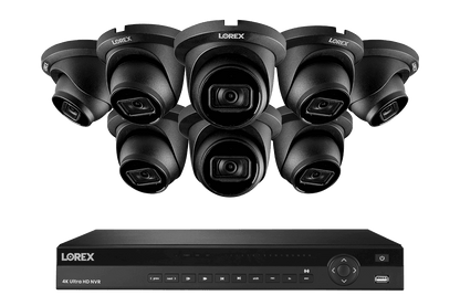 Lorex 4K (16 Camera Capable) 4TB Wired NVR System with Nocturnal 3 Smart IP Dome Cameras with Listen-In Audio and 30FPS - Black 8